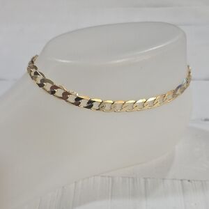 14k Gold Plated Chain Link Ankle Bracelet
